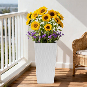 Pack of 2 Square Planters with Automatic Watering System - 22 Inch