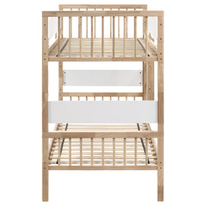 Ponderosa - Twin Over Twin Bunk Bed With Accents - Natural