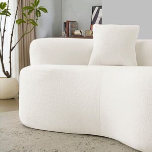 Modern Curved Loveseat
