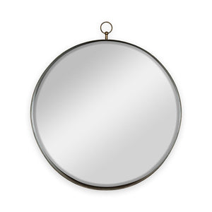 Round Mirror, Circle Mirror With Iron Frame For Living Room Bedroom Vanity Entryway, Hallway