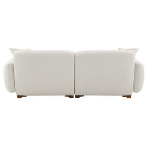 Darius - Sofa With 2 Pillows - Beige Boucle