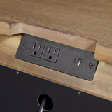 Sideboard with USB Charging Ports, 2 Drawers and 2 Doors
