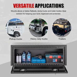 Pro Series Underbody Truck Tool Box with Waterproof Storage - Black