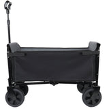 Collapsible Wagon with Wheels - 3 in 1 Lightweight Utility Camping Wagons Carts Foldable (Black)