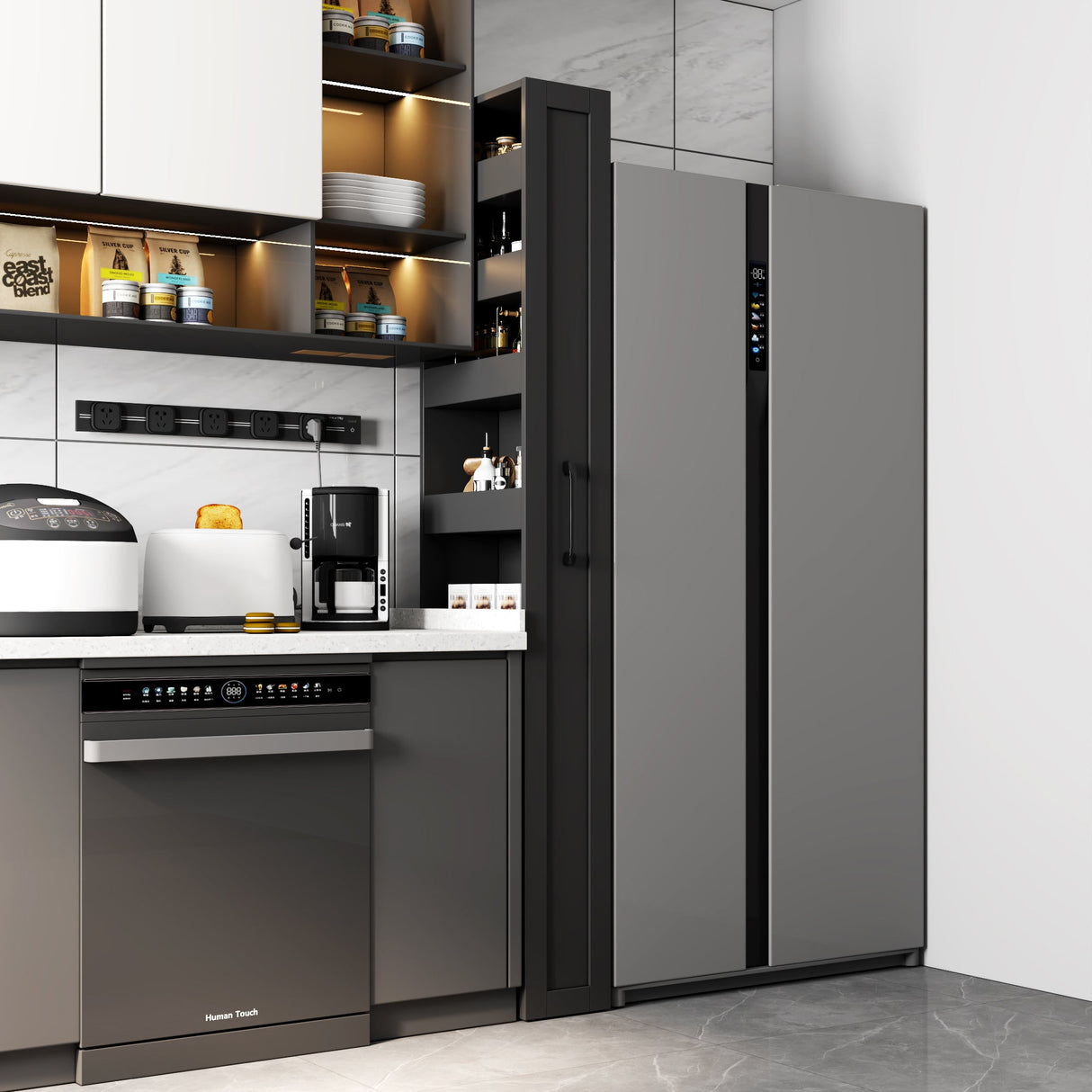 7 Tier Multi-Functional Pull-Out Storage Shelf
