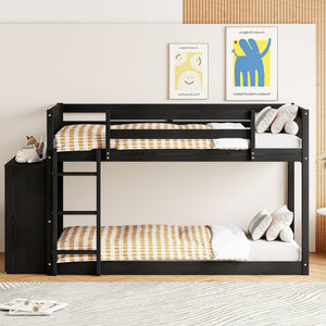 Bunk Bed With 4 Drawers And 3 Shelves