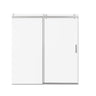 Frameless Sliding Shower Door With Soft- Close, 3 / 8" Tempered Glass