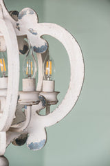 Farmhouse 6-Light Wood Chandelier Pendant Light Fixture