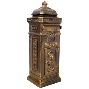 Mailboxs Residential Large-Capacity Letter Box, Rainproof Postbox Statue