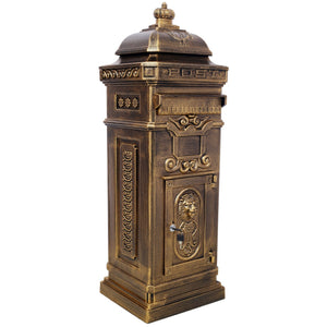 Mailboxs Residential Large-Capacity Letter Box, Rainproof Postbox Statue