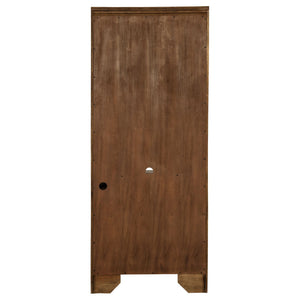 Hartshill 78-inch 3-shelf Cabinet Bookcase Burnished Oak