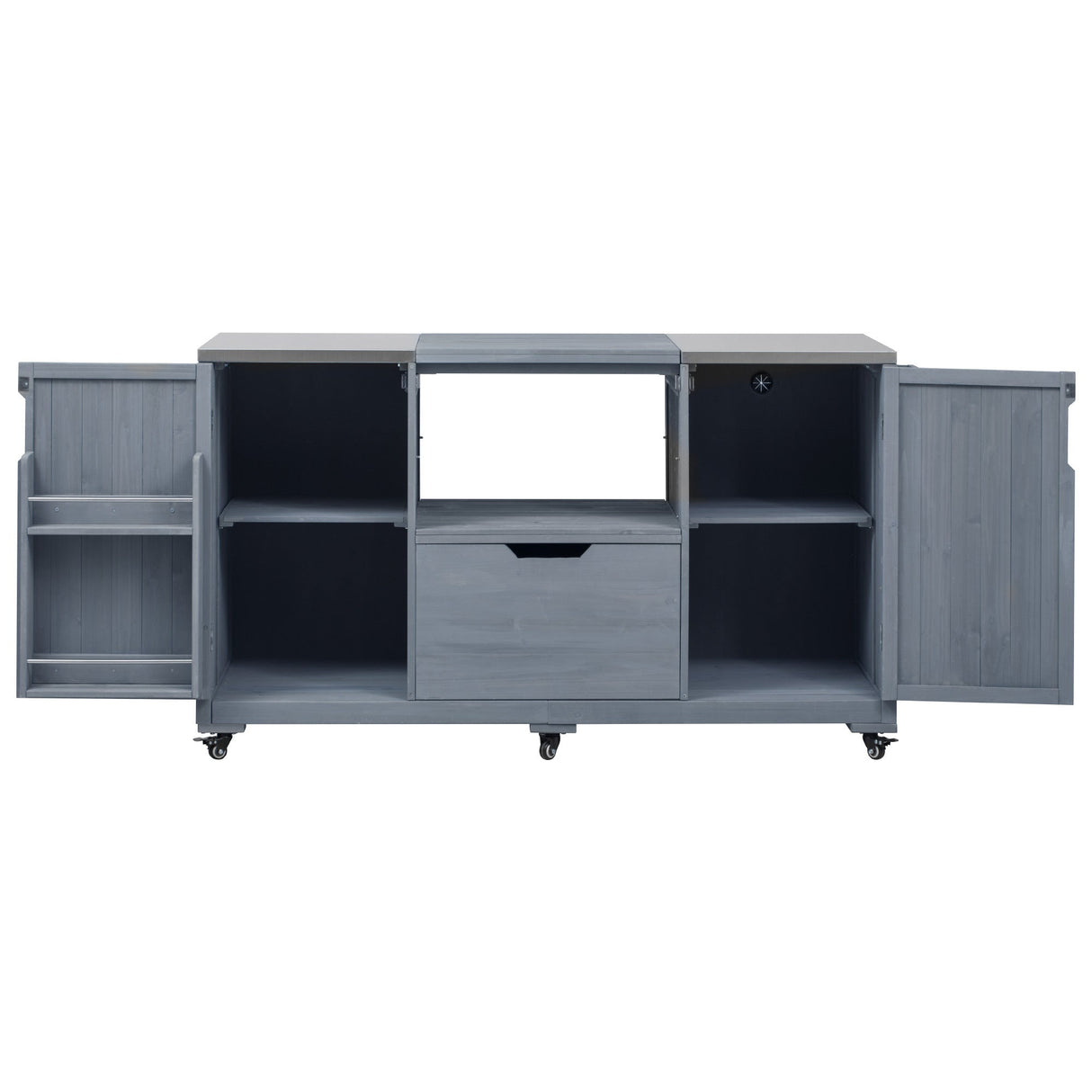 K&K 66.5" Outdoor Kitchen Island for Big Green Egg Grills