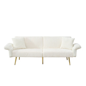 Luxury Foldable Double Sofa Bed With Folding Armrests
