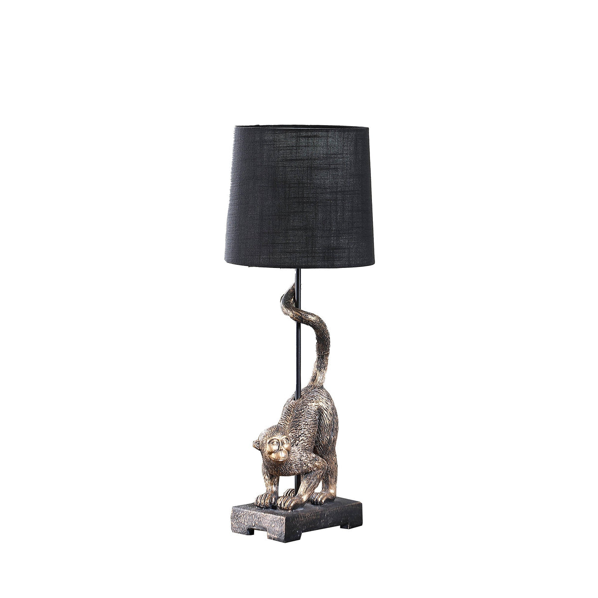 24" Wildlife Old World Antique Bronze Capuchin Monkey Table Lamp
