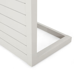 Aluminum Outdoor C - Shaped Side Table For Patio