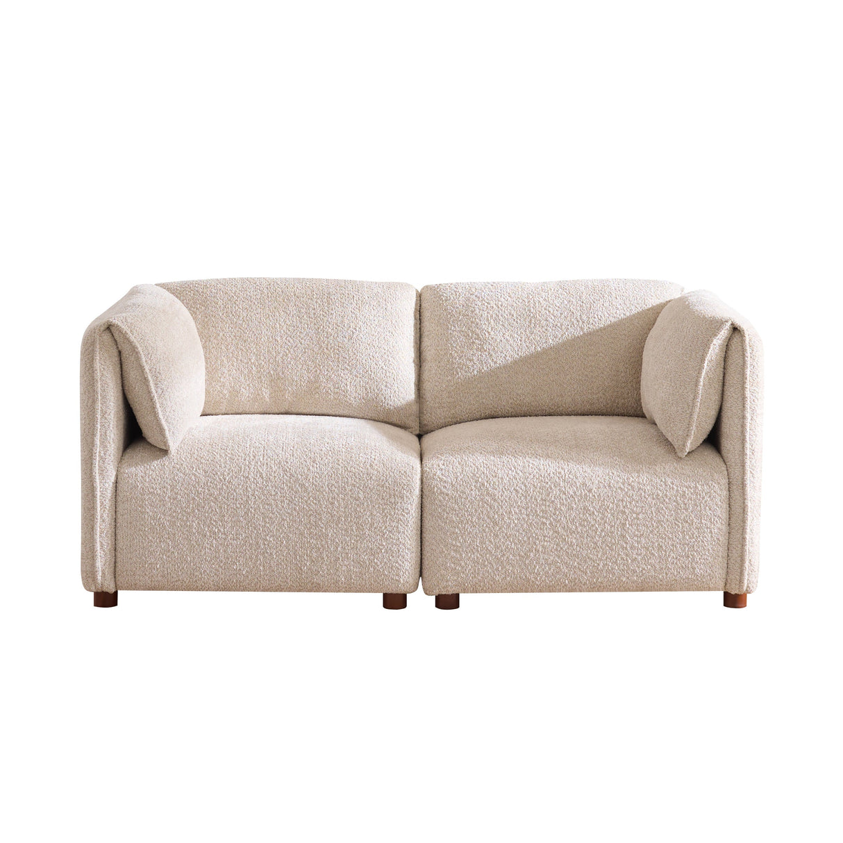 Aura 96 in. 3-Piece Boucle Modular Sectional Sofa