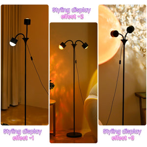 Sunset Ocean Wave Projector – Double RGB Mood Lamp with 360° Rotation & DIY Color