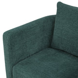 Sutton Light Grey Performance Fabric Swivel Barrel Chair