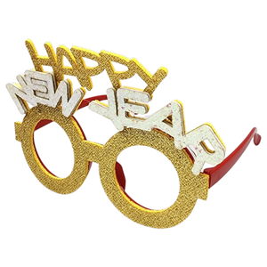 Happy New Year Glasses - Gold