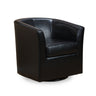 Melodize Swivel Club Chair With Barrel Shape Design