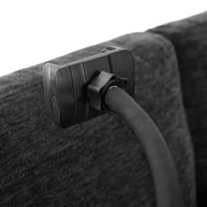 Modern Modular U-Shaped Sofa Bed With Movable Ottoman, USB Ports, Phone Holder