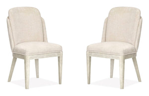 Lorelei - Upholstered Host Chair (Set of 2) - Misty Cloud