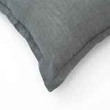 Linen Solid Cushion with Flanges - 22 x 22 Inch