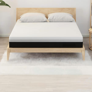 12'' Hybrid Mattress, Cooling Memory Foam & Pocket Springs Medium Firm - White - Queen