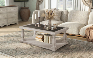 Vibe Haus Farmhouse Rectangular Coffee Table