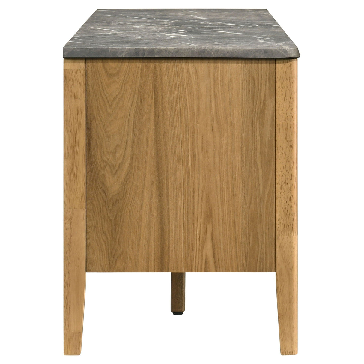 Bradley 63-inch 2-Door SmartTop TV Stand Grey and Natural