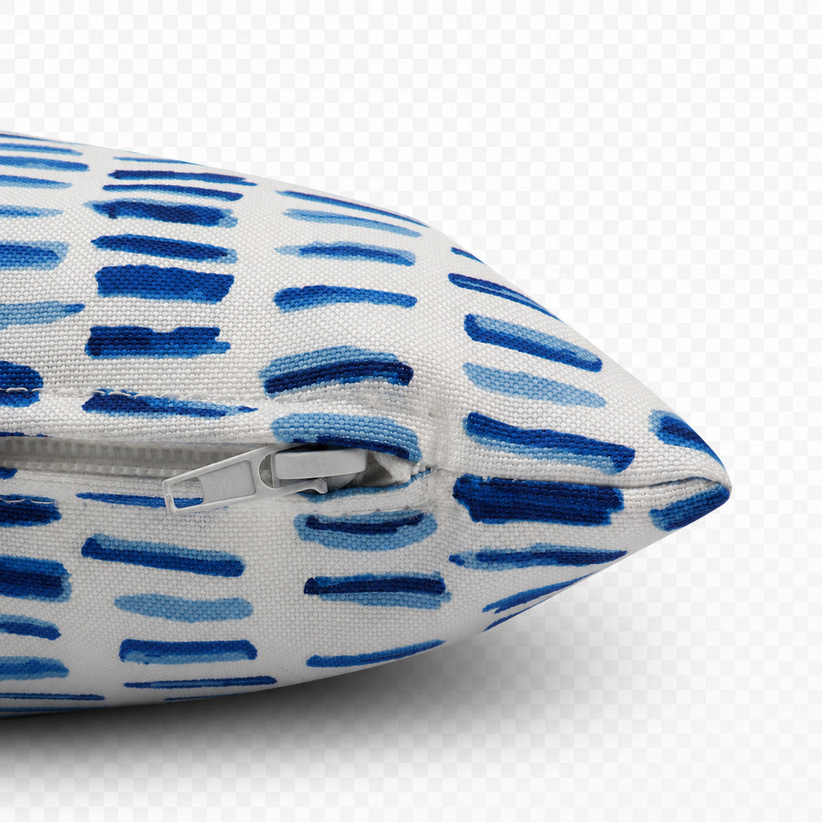 2 Pack Outdoor Lumbar Pillow Covers - Blue Dash