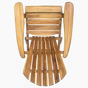 Folding Adirondack Chair Wooden Accent Furniture Lounge Chair