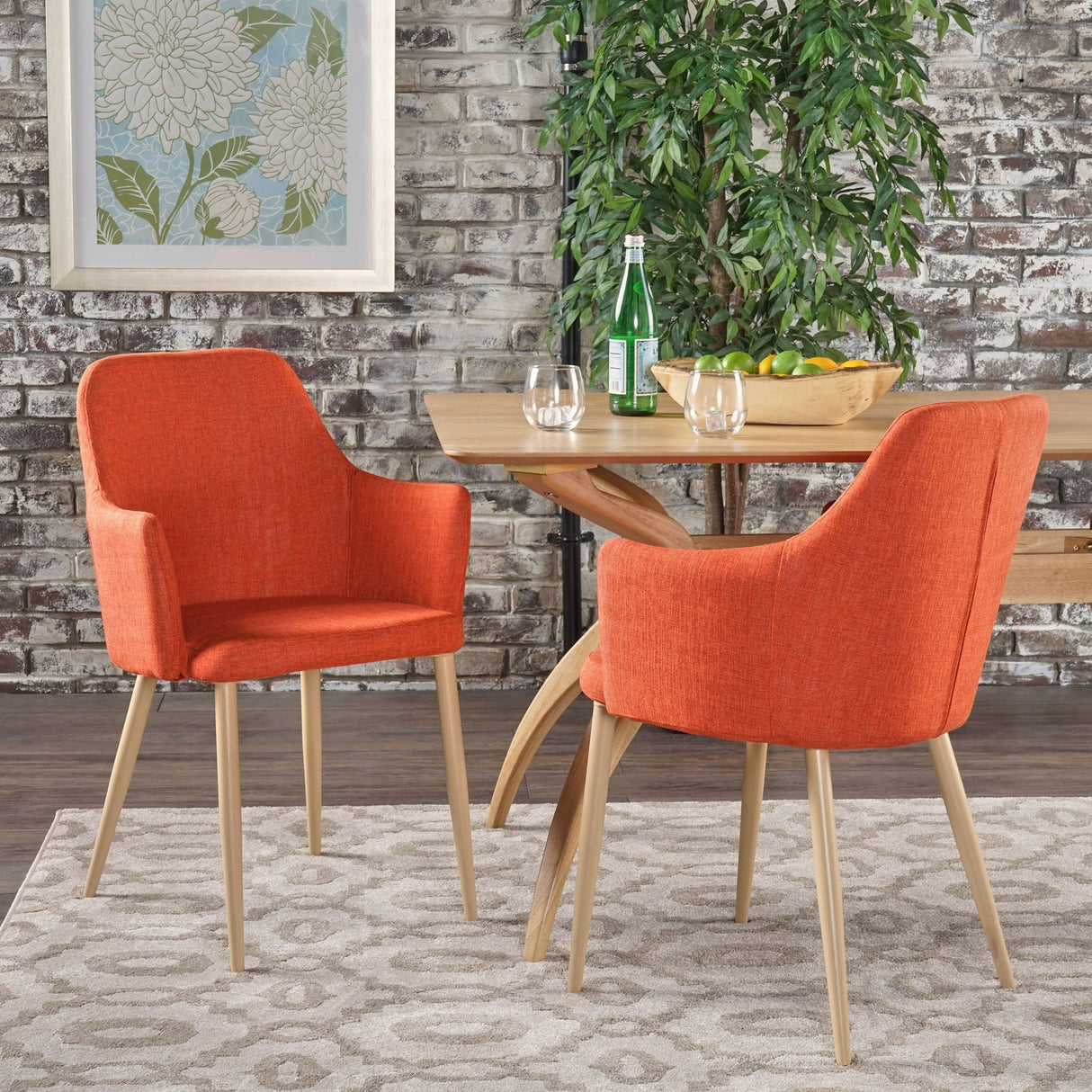 Elegant Dining Chair with Contoured Support