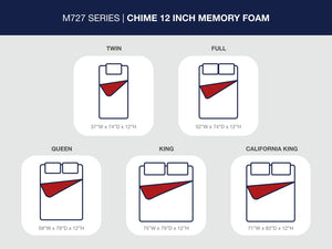 Chime 12 Inch Memory Foam - Memory Foam Mattress