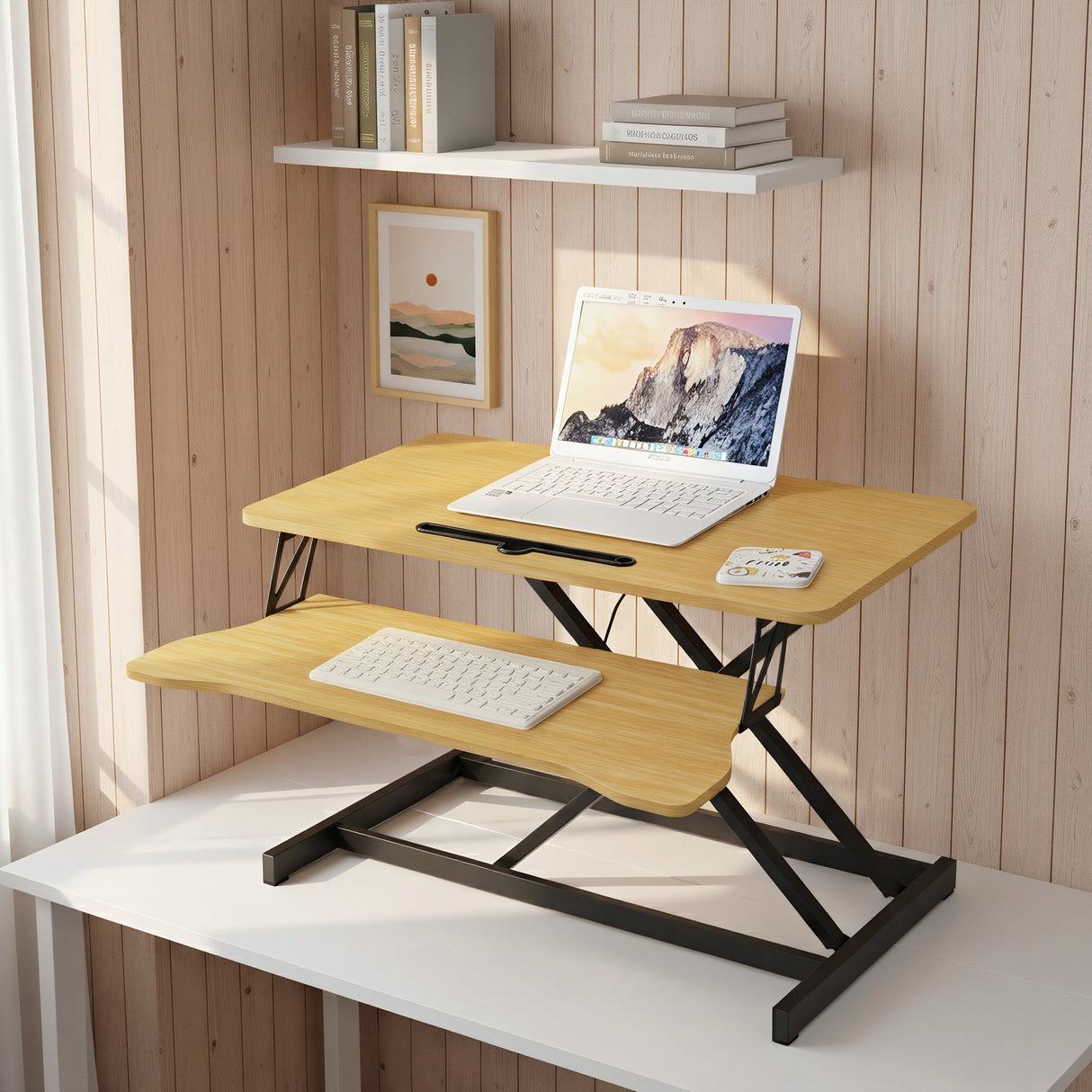 32 Inch Height Adjustable Desk Converter