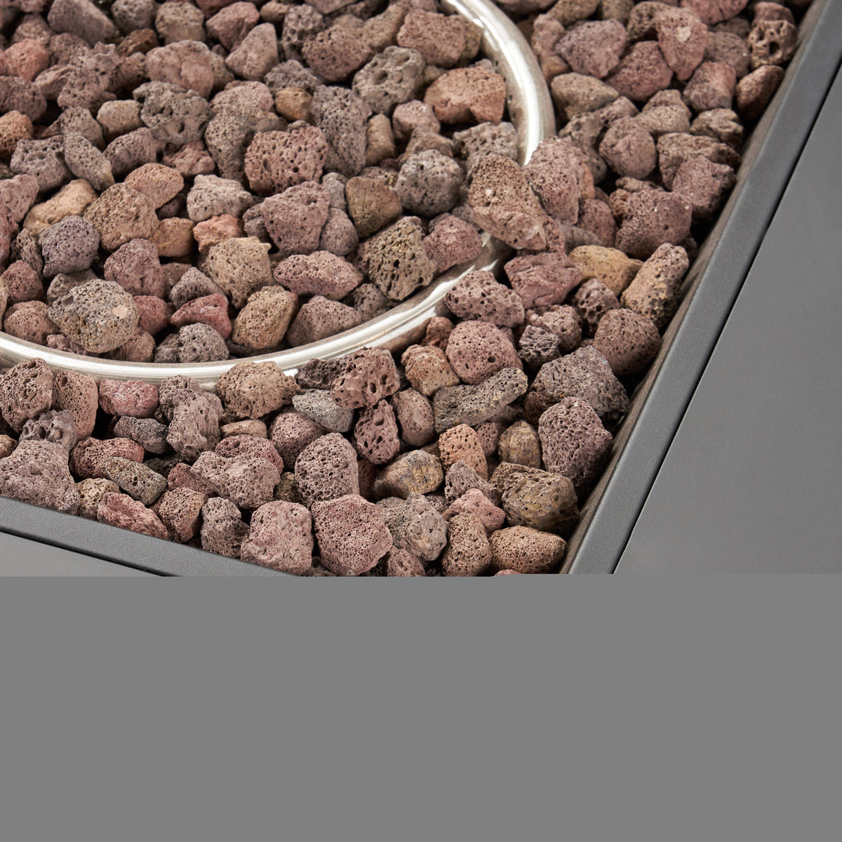 39'' SQUARE IRON FIRE PIT - 50 000 BTU (Tank cover not Included)
