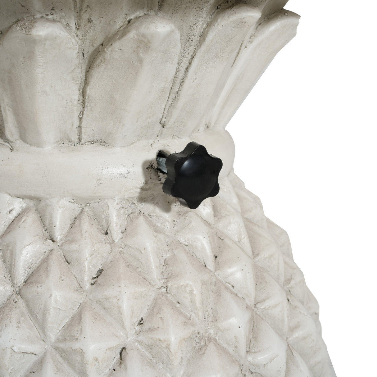 Lillian Outdoor Pineapple-Shaped Magnesium Oxide Umbrella Base
