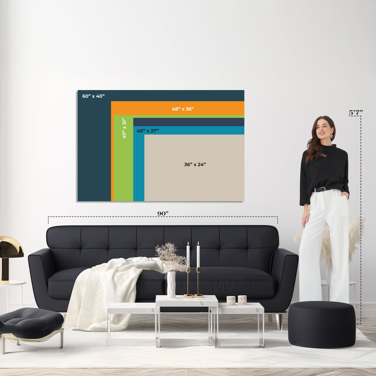 Large Agave Succulent Canvas Wall Art | Botanical Close-Up