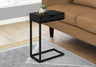 Accent Table, C-Shaped Contemporary Elegant Design