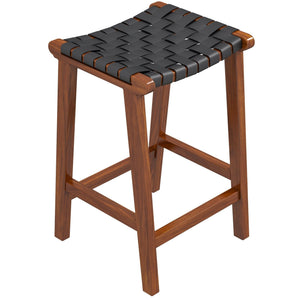 James - Mid-Century Modern Genuine Counter Stool