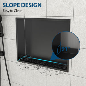 Stainless Steel Shower Niche With Seamless Design For Bathroom Storage