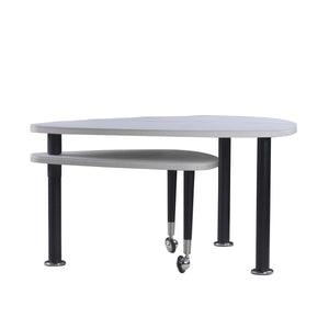 360 Degree Rotatable Coffee Table With Solid Legs