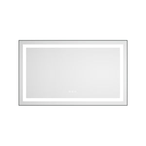 40 x 24 Inch LED Bathroom Mirror With Front And Backlight