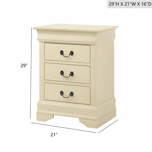 Louis Phillipe - Nightstand - Wood