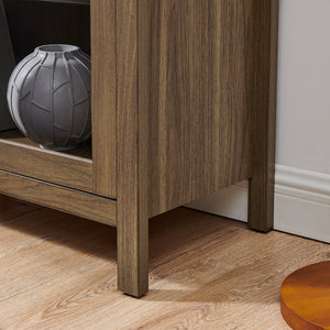High Arched Storage Cabinet with Lamp