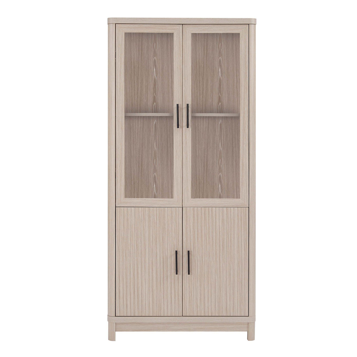 Jodie - Bookcase Cabinet With 6 Adjustable Shelves - Oak