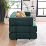 Folding Sofa Bed78.5" Convertible Couch with 2 Pillows