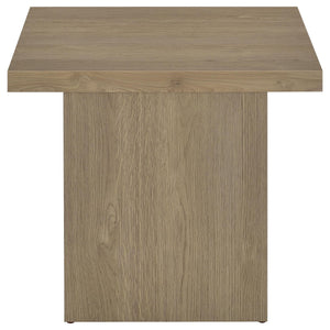 Devar 2-piece Square Cocktail Coffee End Table Set Latte