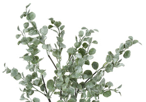 35" Tall, Artificial Plant, Eucalyptus Tree, Indoor, Faux, Fake, Floor, Greenery, Potted, Decorative - Green / Black