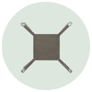 Paxton Round 48-inch Glass Top Wood Dining Table Brown